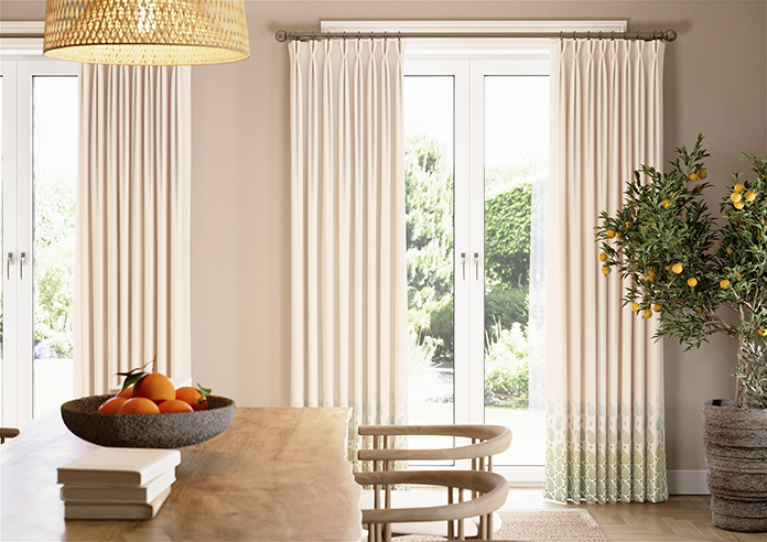 Petal & Block Paisley Mist, Neem - Made to Measure Curtains - Image 3